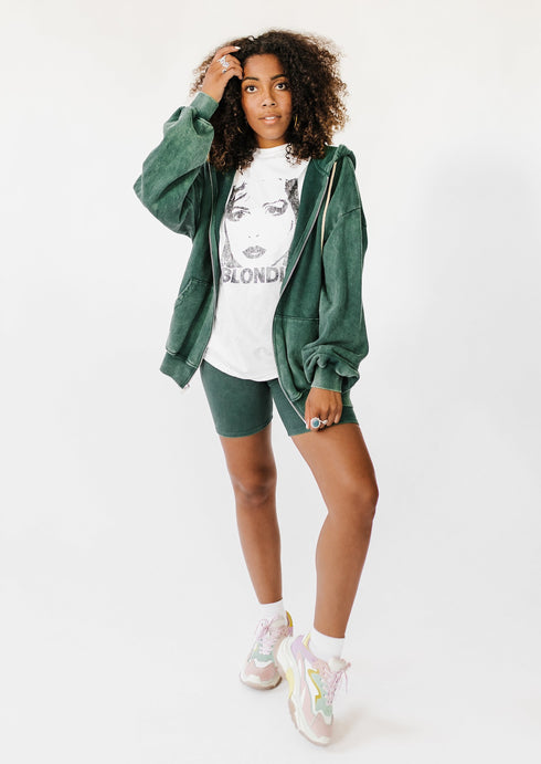 Wake Up Late Hoodie// Teal *RESTOCKED*